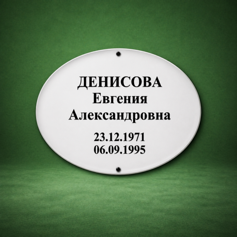 Овальная рамка с текстом Ф13 — Kazmemory