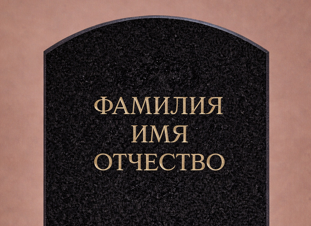 Текст гравировка